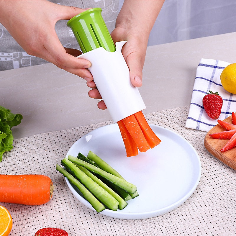 Creative Vegetable Cutters Fruit Kitchen Cucumber Carrot Divider Strawberry Slicer Splitter Kitchen Gadget Accessories | TageUnlimited