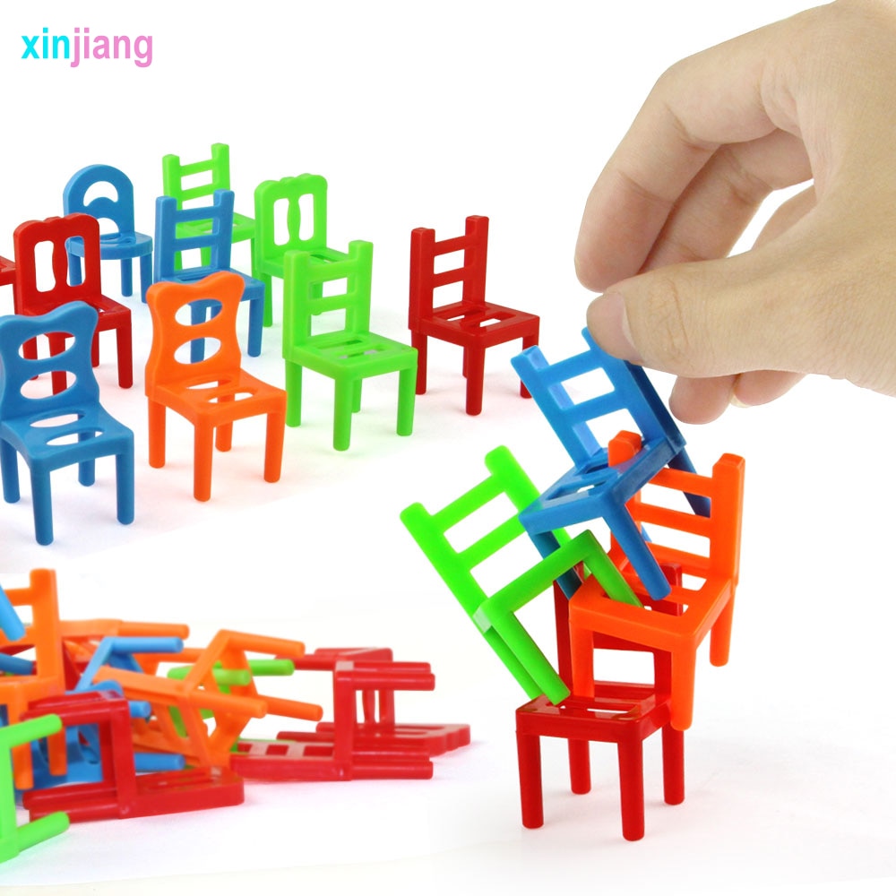 18Pcs/Set Balance Chairs Board Game Children Puzzle Stacking Chairs Toys Funny Game toys Kids Educational Balance Toys | TageUnlimited