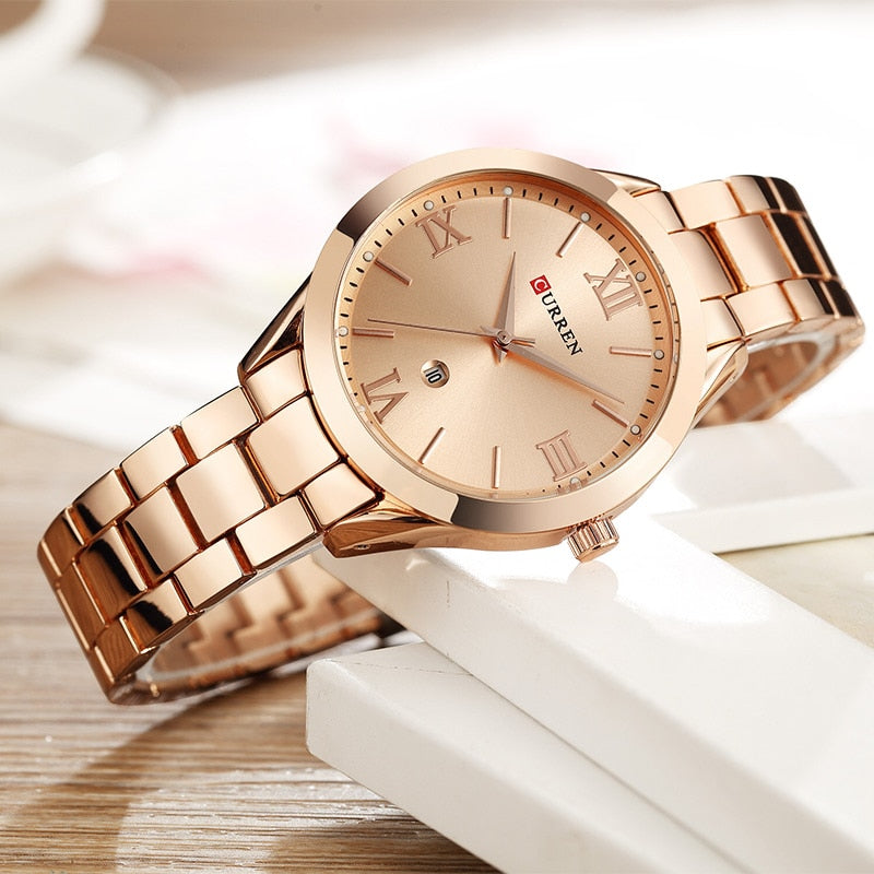 CURREN Gold Watch Women Watches Ladies Creative Steel Women&#39;s Bracelet Watches Female Clock Relogio Feminino Montre Femme | TageUnlimited