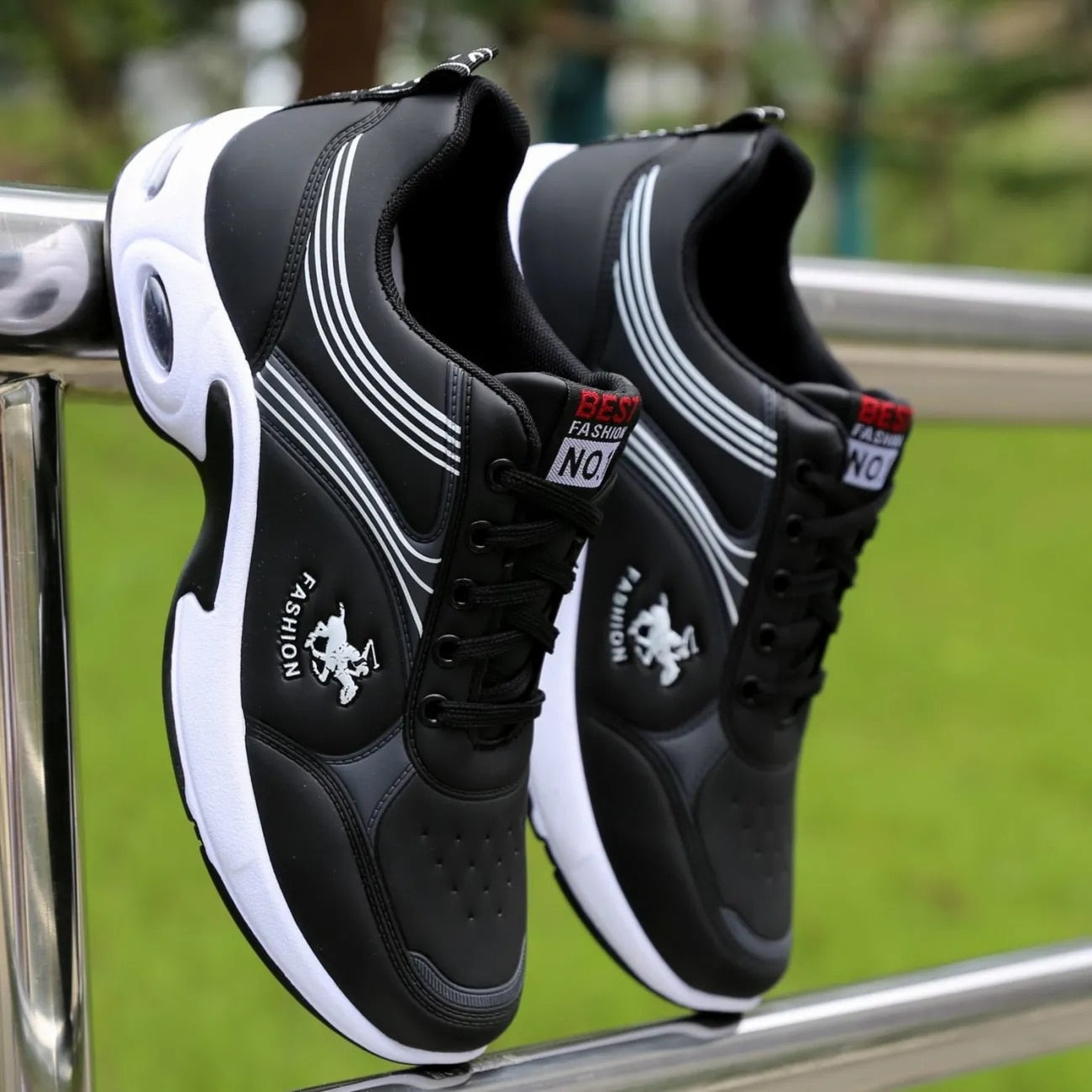 Black leather sneakers autumn man shoes  new arrival wedges sneakers men casual vulcanized shoes | TageUnlimited