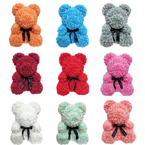 Best selling teddy rose bear luxury pe rose bear 40 cm foam rose bear | Tage-Active