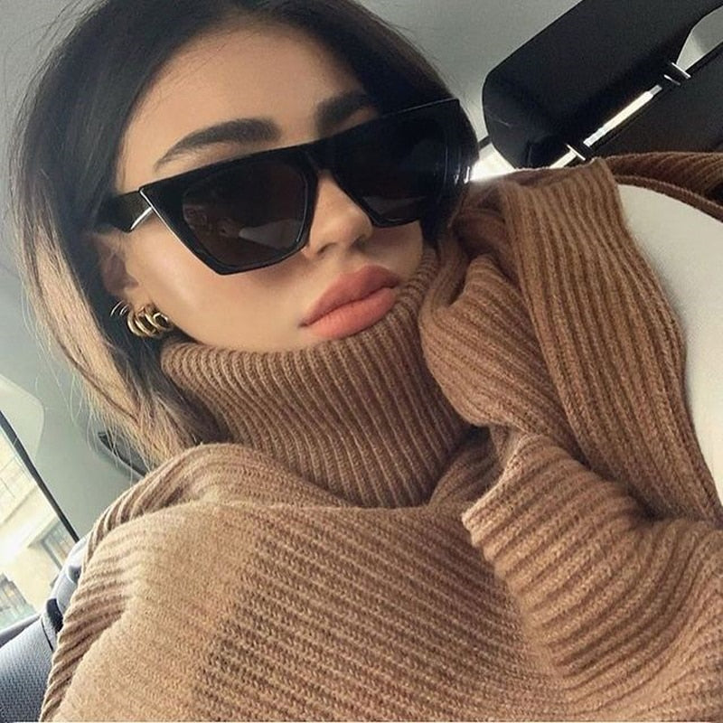 Square Sunglasses Woman Black Cat Eye Brand Designer Sun Glasses Female Travel Driver Gradient Fashion Oculos De Sol | TageUnlimited