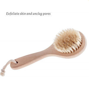 Dry Brushing Body Shower Brush Dead Skin Remover Exfoliating Face Scrubber Boar Bristle Body SPA Wet Bath Brushes | TageUnlimited
