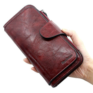 Women wallet made of leather Wallets Three fold VINTAGE Womens purses mobile phone Purse Female Coin Purse Carteira Feminina | TageUnlimited
