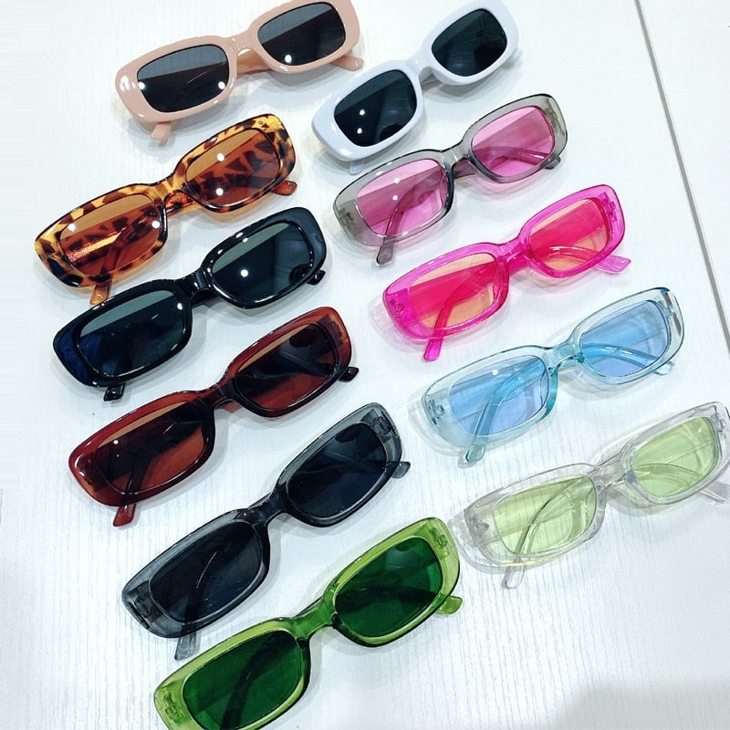 Small Rectangle Sunglasses Women Oval Vintage Brand Designer Square Sun Glasses For Women Shades Female Eyewear Anti-glare UV400 | TageUnlimited