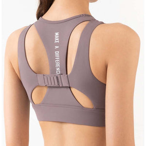 Women Support Shockproof Sport Bra High Impact Padded Fitness Bra Quick Dry Gym Tops Workout Push Up SportWear Running Yoga Vest | TageUnlimited