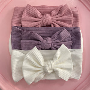 New Colors Knit Baby Headbands Rib Bow Elastic Soft Newborn Headbands for Baby Girl Children Turban Infant Kids Hair Accessories | TageUnlimited