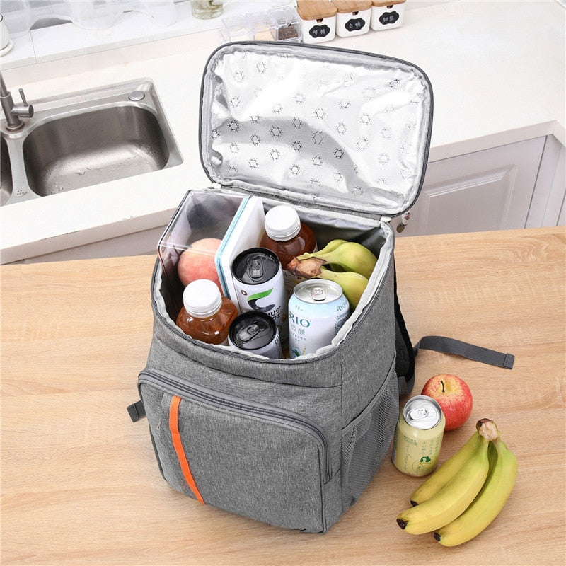 Large Capacity Lunch Backpack Picnic Warm Insulated Bag Leak Proof Thermal Outdoor Picnic Bag Picnic Food Beverage Storage Bag | TageUnlimited