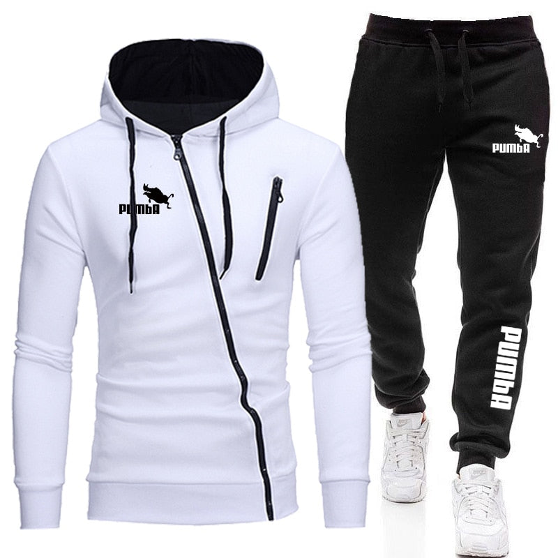 Autumn Winter Hot Sale Mens Zipper Jackets Outfits Classic Male Outdoor Casual Sports Jogging Suit Hoodies and Sweatpants S-4XL | TageUnlimited