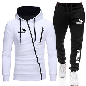 Autumn Winter Hot Sale Mens Zipper Jackets Outfits Classic Male Outdoor Casual Sports Jogging Suit Hoodies and Sweatpants S-4XL | TageUnlimited