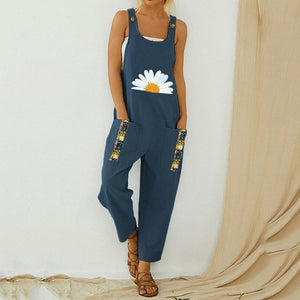 Jump Suits for Women Fashion Jumpsuits Casual Cotton Linen Women Clothing Best Seller Vetement Femme Ropa Mujer Bodysuits New | TageUnlimited