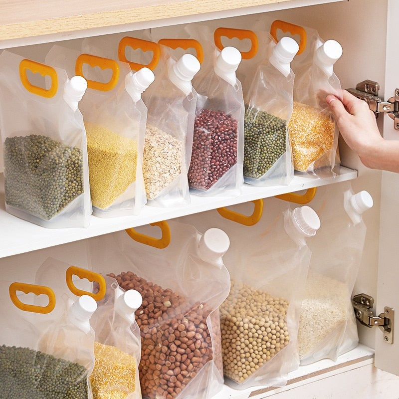 Grains Storage Packaging Bag Cereals Moisture Insect Proof Sealed Bag Thickened Portable Food Rice Bean Container Nozzle Bag | TageUnlimited