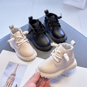 Baby Kids Short Boots Boys Shoes Autumn Winter Leather Children Boots Fashion Toddler Girls Boots Boots Kids Snow Shoes E08091 | TageUnlimited