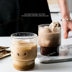 6/4/2/1Pcs American Coffee Mug Heat-Resistant Glass Cups Transparent Tea Mug Water Cup for Drinking Milk Beertea Juice Tumblers | 0 | TageUnlimited