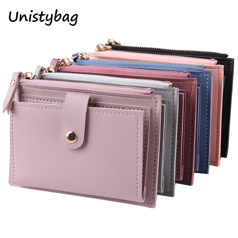 Unistybag Wallets for Women Luxury Designer Wallet Fashion Purses Solid Cute Small Wallet PU Girl Clutch Purse | TageUnlimited