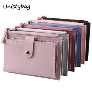 Unistybag Wallets for Women Luxury Designer Wallet Fashion Purses Solid Cute Small Wallet PU Girl Clutch Purse | TageUnlimited