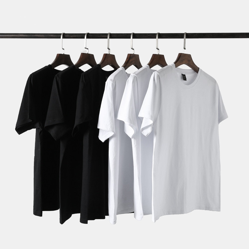 New Men T Shirt Cotton High Quality Short Sleeve Men T-shirt for Male Pure-color Leisure Man Tops Tshirt Tees | TageUnlimited