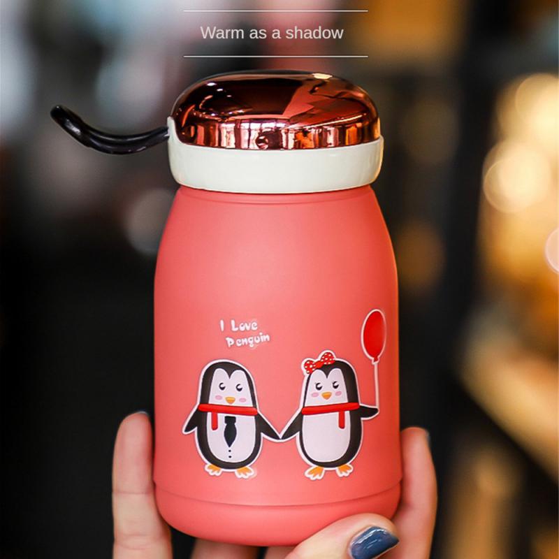 Double Layer Handy Cup Super Cute Feeding Cups Ins 14.3x7.8cm Gift Cup Kitchen Accessories Small Fresh Water Cup. | TageUnlimited