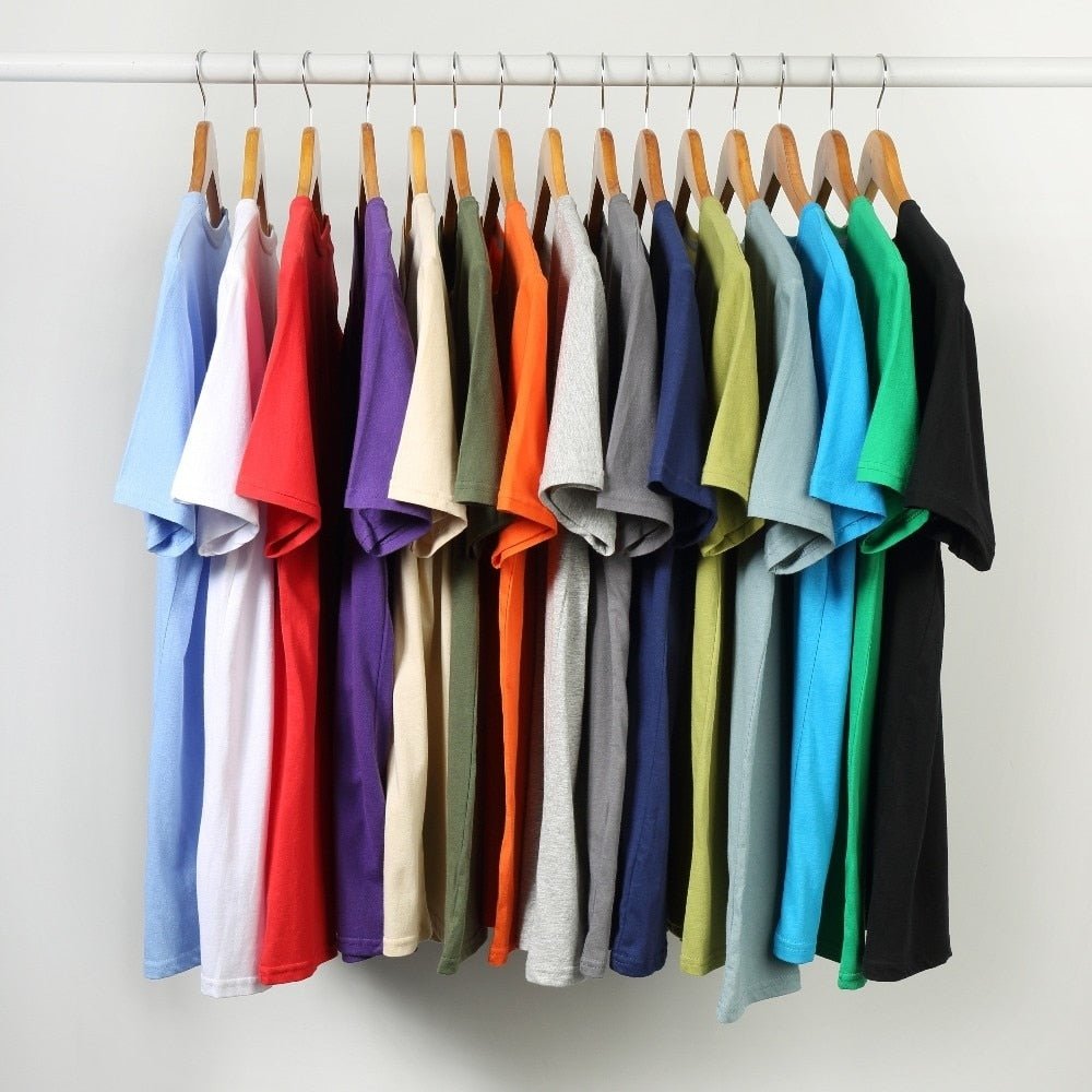 TageMen T Shirts Men Women 100% Cotton Short Sleeve Solid Male Female Tshirts Tees O-Neck Plus Size 4XL Tee shirt | TageUnlimited