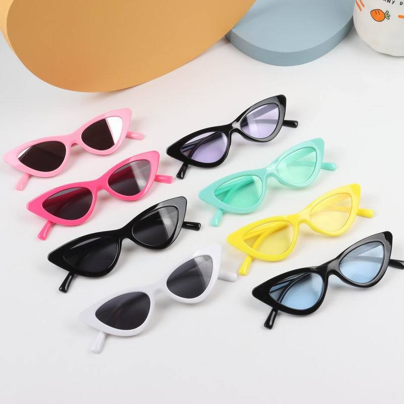 Summer Boy Girl Triangle Cat Eye Sunglasses UV400 Protection Kids Ultraviolet-proof Baby Accessories Personality Trendy 2-8Years | TageUnlimited