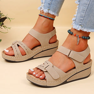 Women Sandals Soft Bottom Wedge Heels Sandals Summer Shoes Women Platform Sandalias Mujer Elegant Wedges Shoes For Women Tacon | TageUnlimited