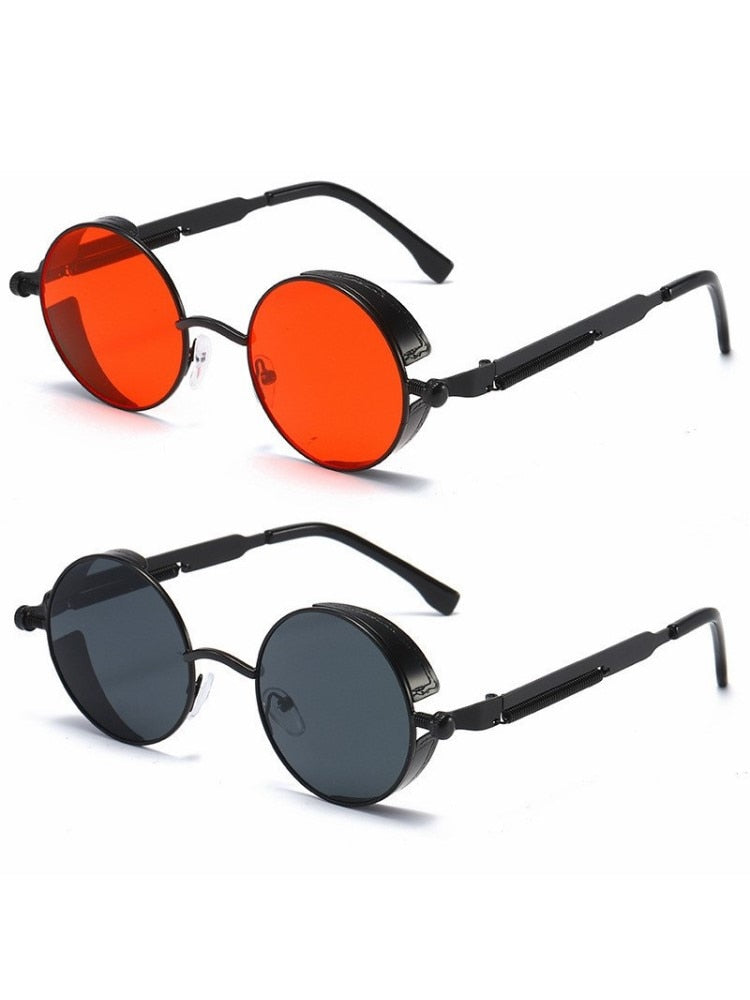 Metal Steampunk Sunglasses Men Women Fashion Round Glasses Brand Designer Vintage Sun Glasses High Quality | TageUnlimited