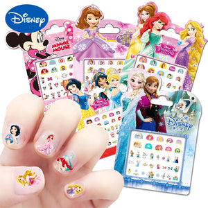 Frozen Princess Elsa Anna Makeup Nail Stickers Toy Snow White Sophia Mickey Minnie Figure Dolls Kids Cartoon Toys for Girls | TageUnlimited