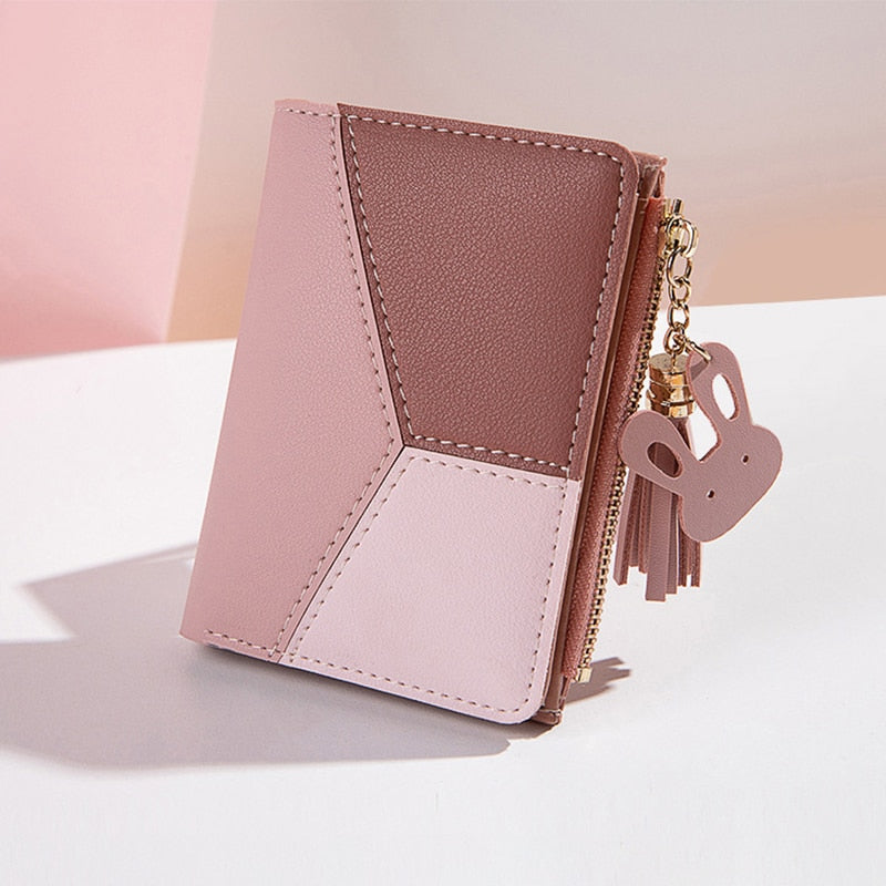 Women Wallet PU Leather Women Wallet Made of Leather Women Purses Card Holder Foldable Portable Lady Coin Purses | TageUnlimited