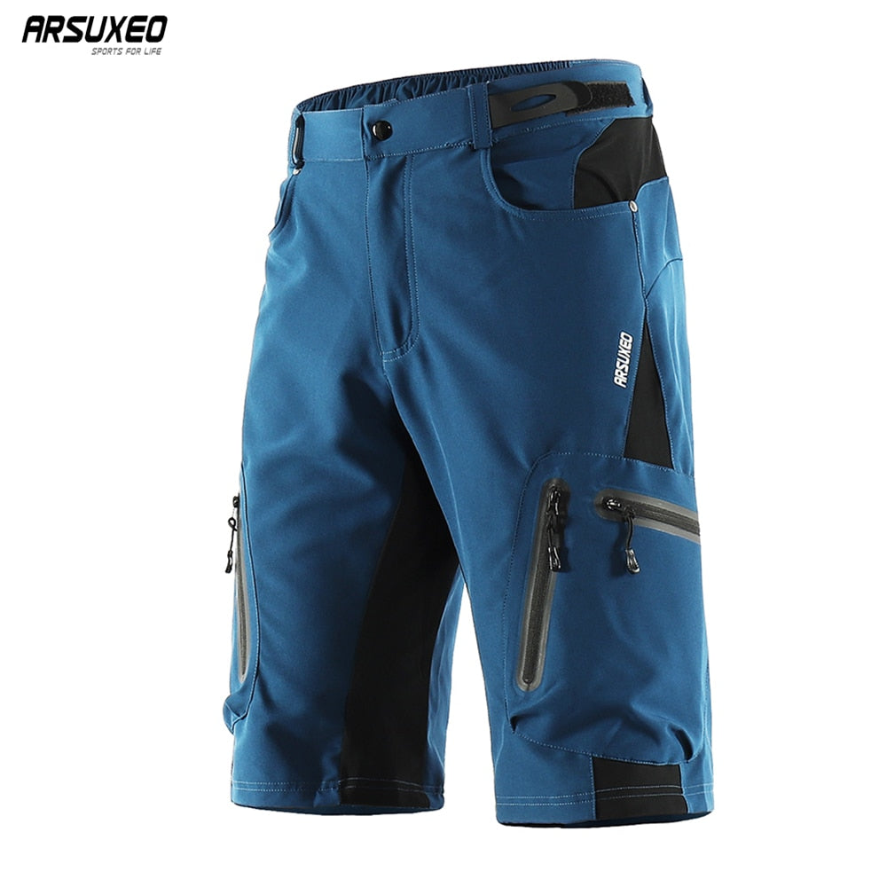 ARSUXEO Men Outdoor Sports Cycling Shorts MTB Downhill Trousers Mountain Bike Bicycle Shorts Water Resistant Loose Fit 1202 | TageUnlimited