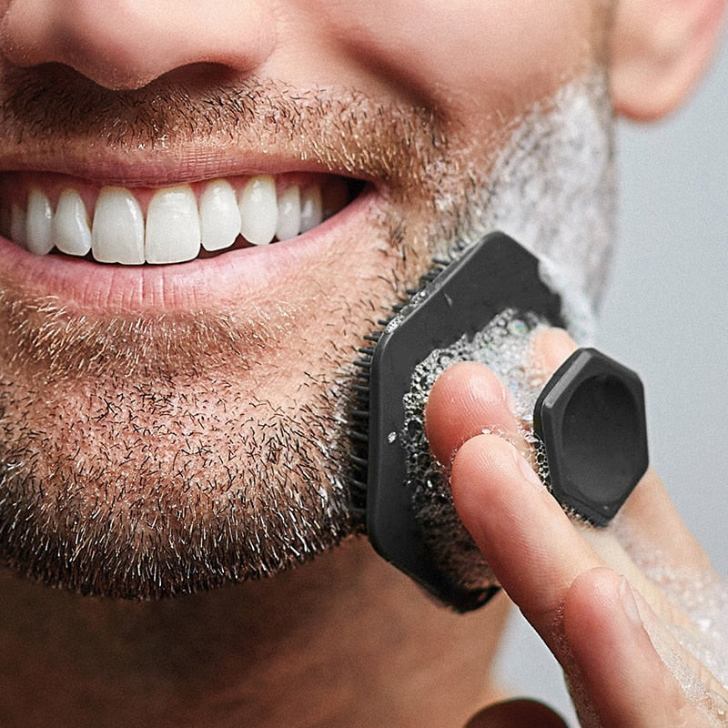 Men Facial Cleaning Scrubber Silicone Miniature Face Deep Clean Shave Massage Face Scrub Brush Beauty Shower Skin Care Tool New | TageUnlimited