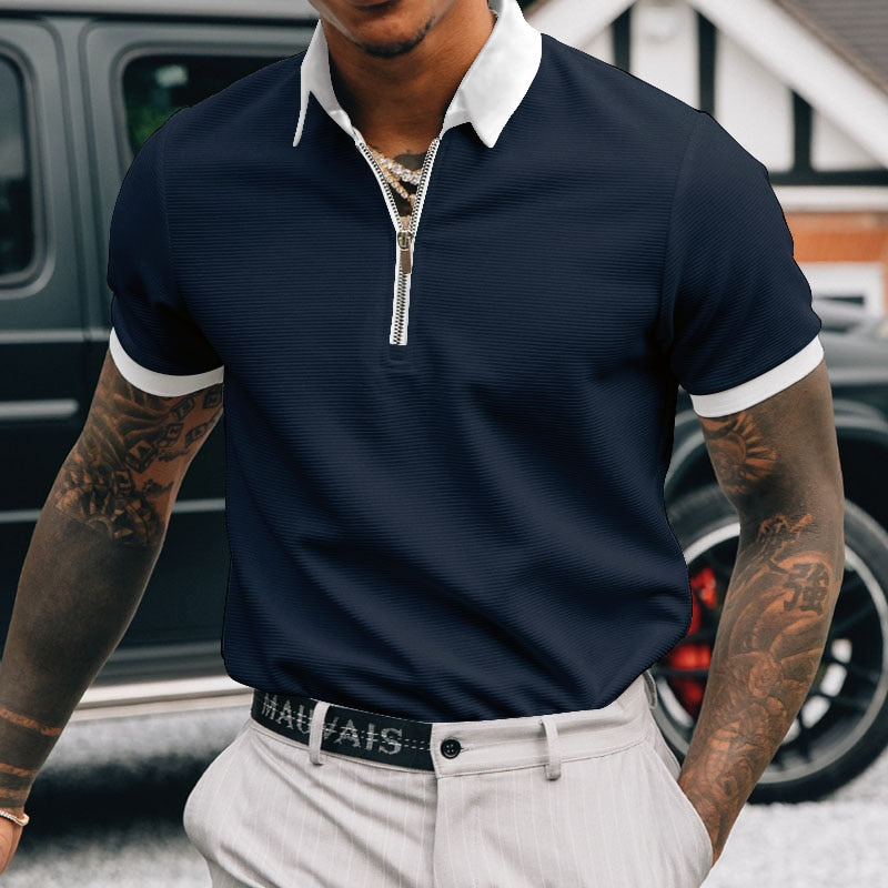 Men Polo Business And Casual Polo Shirt Men Solid Polo Shirts Brand Short-Sleeved Shirt  Man Clothing S-3XL | TageUnlimited