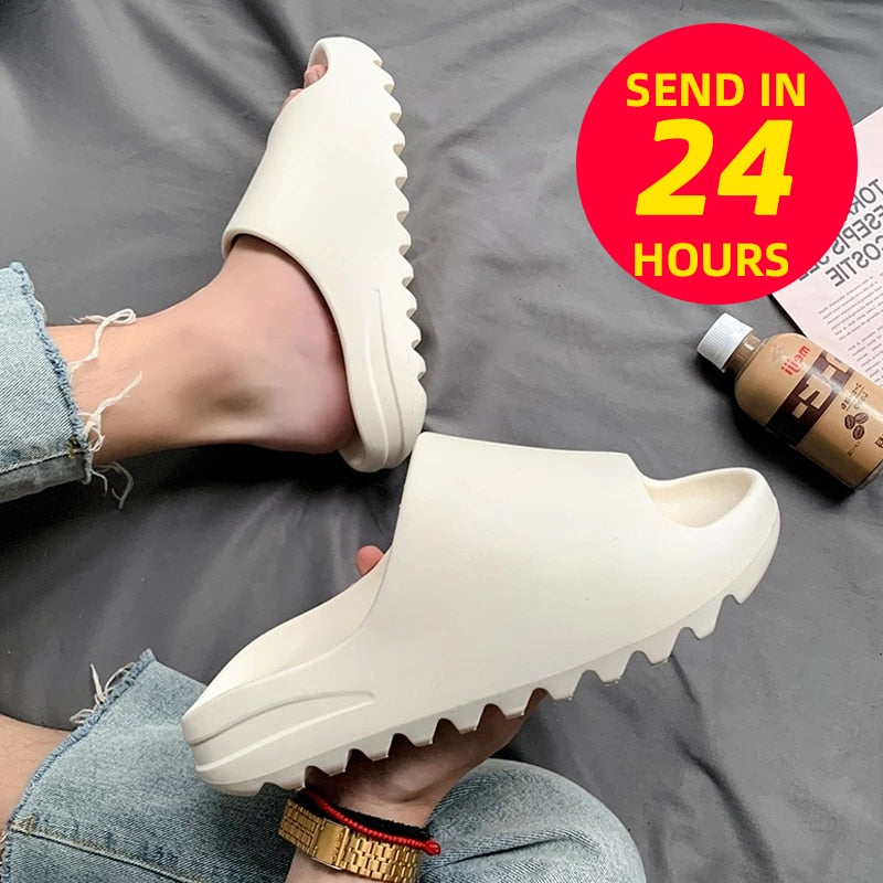 Men/Women Beach Slippers Luxury Brand Fashion Sandals Outdoor Indoor Non-Slip New Designer Ladies Slides Platform Shoes | TageUnlimited
