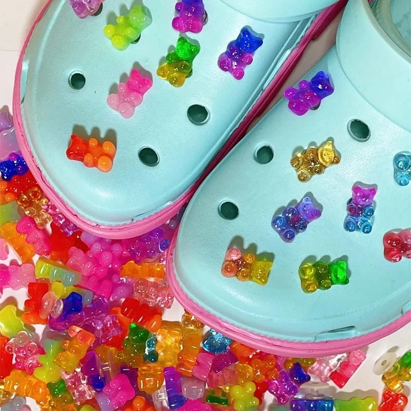 Gummy Bears Croc Charms Accessories Woman Original Jeans Clogs Pendant Designer Ornaments Croc Fit Pins Pack Wholesale | TageUnlimited