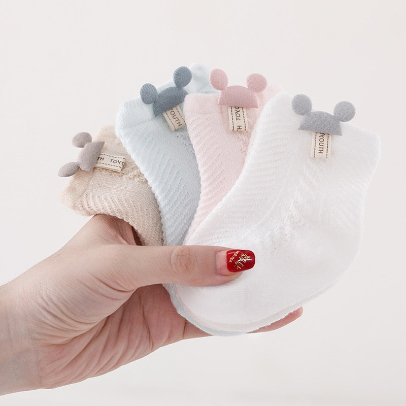 Thin Baby Socks Summer Breathable Mesh Socks Newborn Toddler Cartoon Boys Socks Princess Girls Clothing Accessories  0-2Y | TageUnlimited