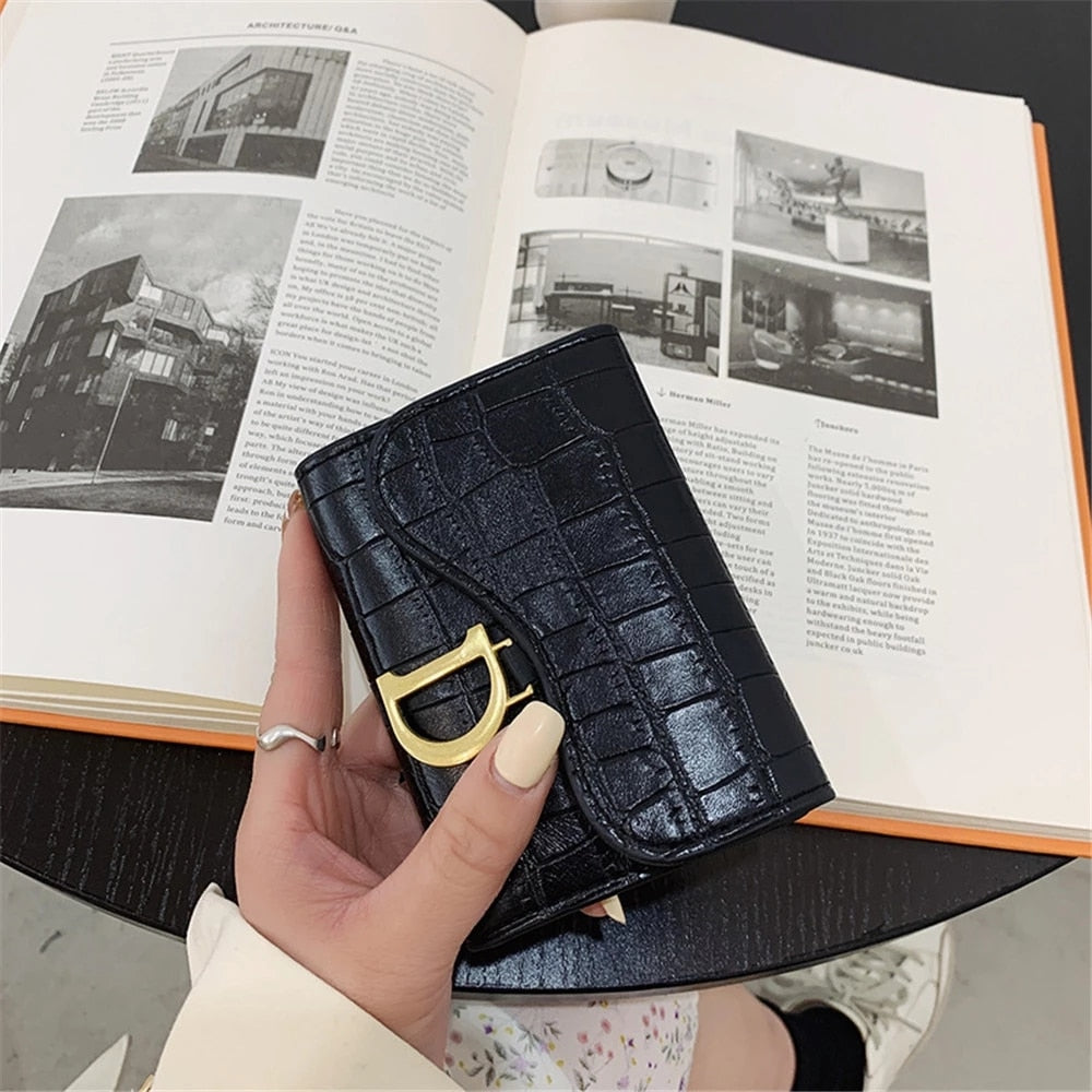 Women Short Wallet Small Fashion Luxury Brand Leather Purse Ladies Card Bag for Women Clutch Female Purse Money Clip Wallet | TageUnlimited