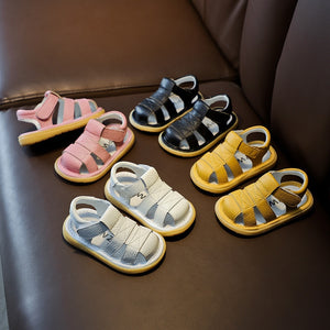 Baby Girls Boys Summer Sandals Infant Anti-collision Toddler Shoes Soft Bottom Genuine Leather Kids Children Beach Sandals | TageUnlimited