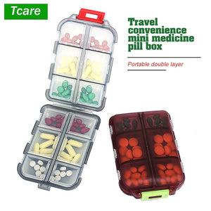 Tcare Travel Pill Organizer Moisture Proof Pills Box for Pocket Purse Daily Pill Case Portable Medicine Vitamin Holder Container | TageUnlimited