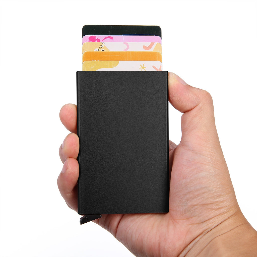 Anti-theft ID Credit Card Holder Porte Carte Thin Aluminium Metal Wallets Pocket Case Bank Women Men Credit Card Box | TageUnlimited