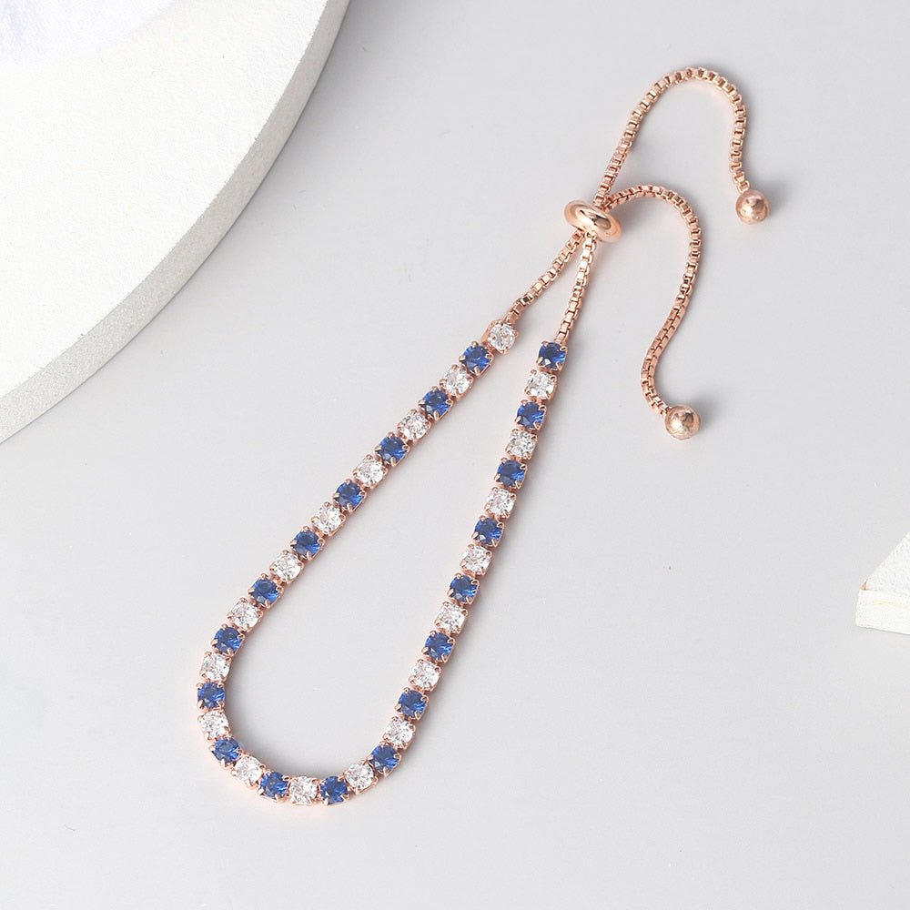 Adjustable Multicolor Tennis Bracelets For Women Ladies Wedding Rainbow Colorful Zircon Charm Bracelet Hand Chain Jewelry DZH043 | 0 | Tage-Active
