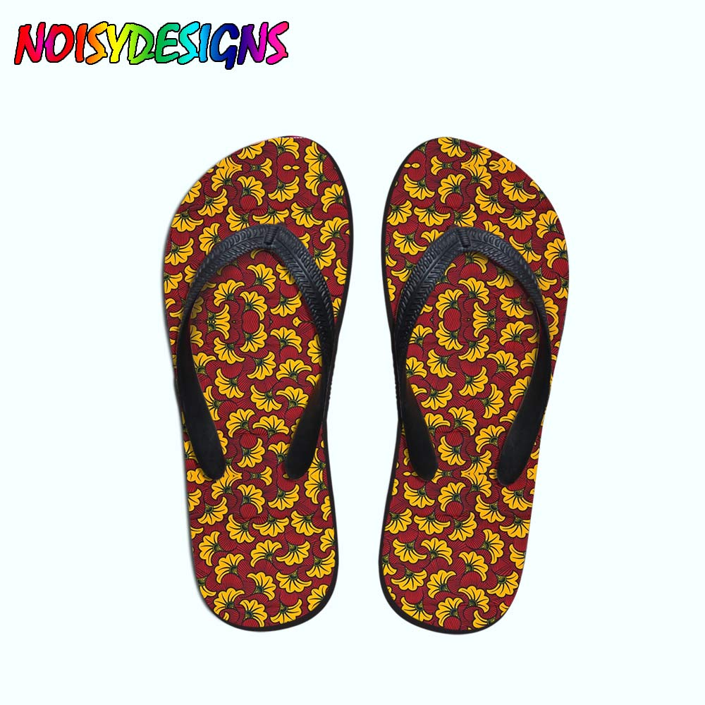African Pattern Print Teenager Girls Flip Flops Women Casual Fashion House Slippers Slip-on Women flat Flip Flops Dropshipping | TageUnlimited