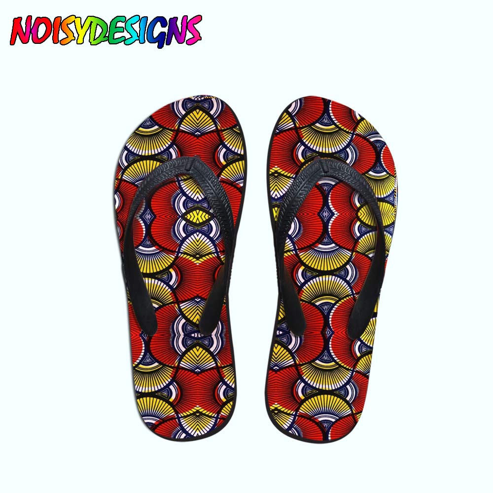African Pattern Print Teenager Girls Flip Flops Women Casual Fashion House Slippers Slip-on Women flat Flip Flops Dropshipping | TageUnlimited