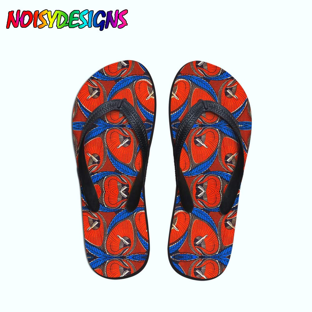 African Pattern Print Teenager Girls Flip Flops Women Casual Fashion House Slippers Slip-on Women flat Flip Flops Dropshipping | TageUnlimited