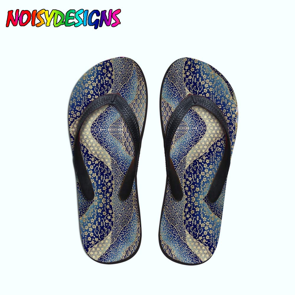 African Pattern Print Teenager Girls Flip Flops Women Casual Fashion House Slippers Slip-on Women flat Flip Flops Dropshipping | TageUnlimited