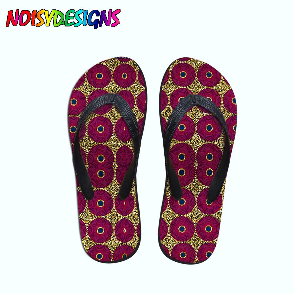 African Pattern Print Teenager Girls Flip Flops Women Casual Fashion House Slippers Slip-on Women flat Flip Flops Dropshipping | TageUnlimited