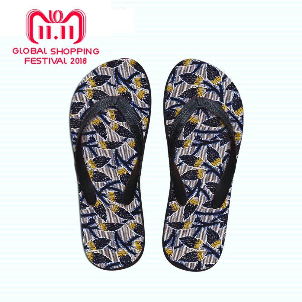 African Pattern Print Teenager Girls Flip Flops Women Casual Fashion House Slippers Slip-on Women flat Flip Flops Dropshipping | TageUnlimited