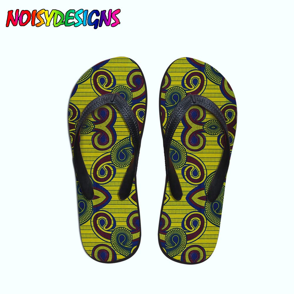 African Pattern Print Teenager Girls Flip Flops Women Casual Fashion House Slippers Slip-on Women flat Flip Flops Dropshipping | TageUnlimited