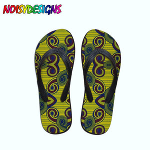 African Pattern Print Teenager Girls Flip Flops Women Casual Fashion House Slippers Slip-on Women flat Flip Flops Dropshipping | TageUnlimited