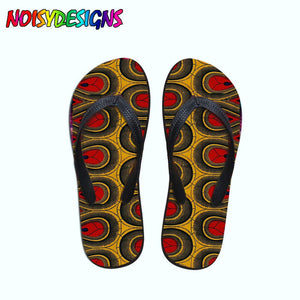 African Pattern Print Teenager Girls Flip Flops Women Casual Fashion House Slippers Slip-on Women flat Flip Flops Dropshipping | TageUnlimited