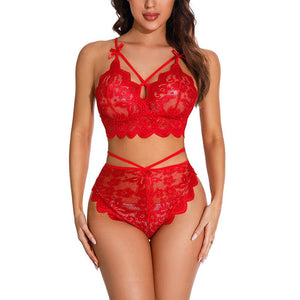 Sexy Lace Lingerie Women Size Bra Panties Two-piece Set | Tage-Active