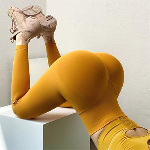 ASHEYWR Women Seamless Leggings Solid High Waist Push Up Fitness Legging High Elastic Skinny Workout Ankle-Length Jegings Female | 0 | TageUnlimited